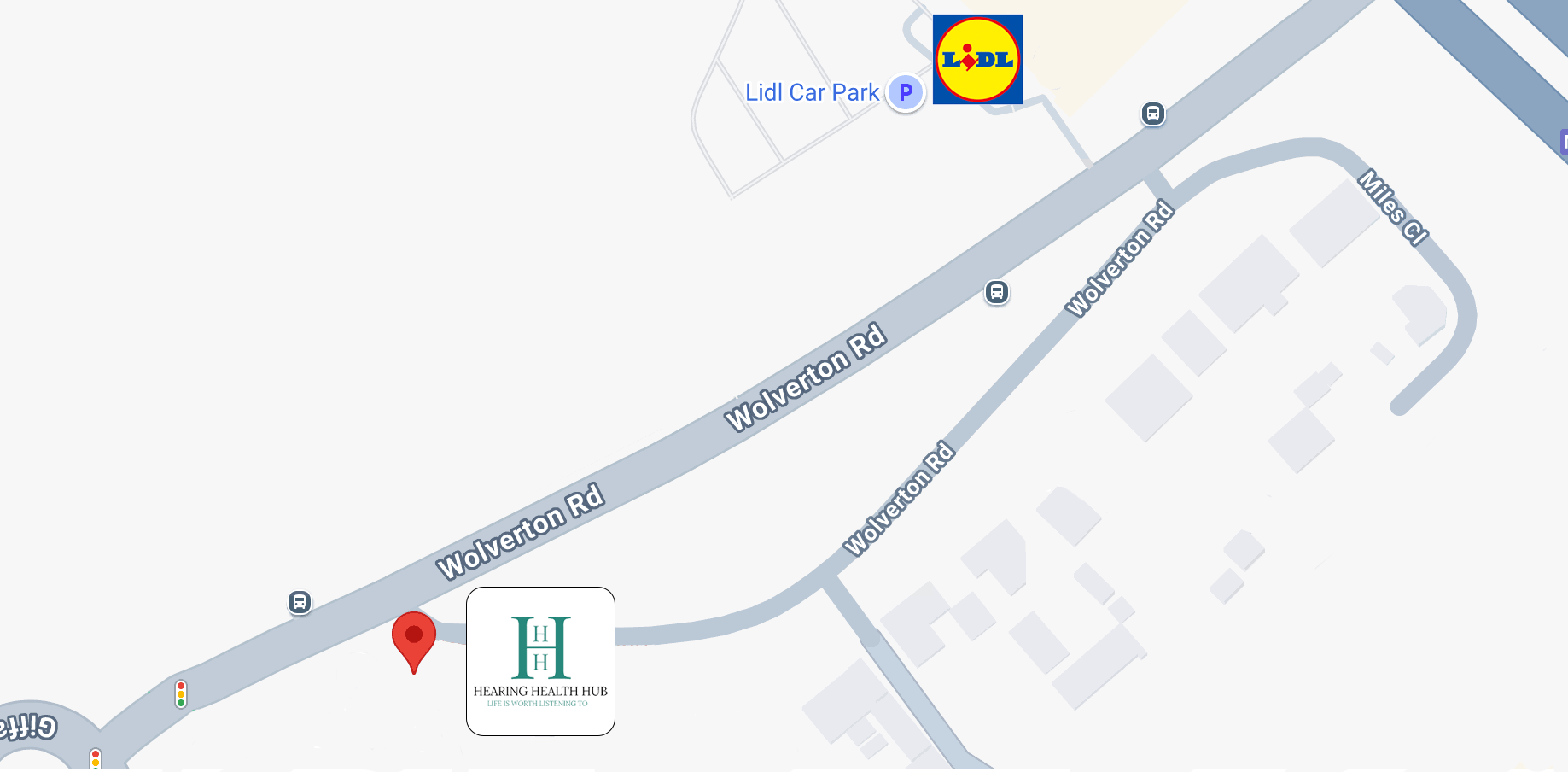 Hearing Health Hub map